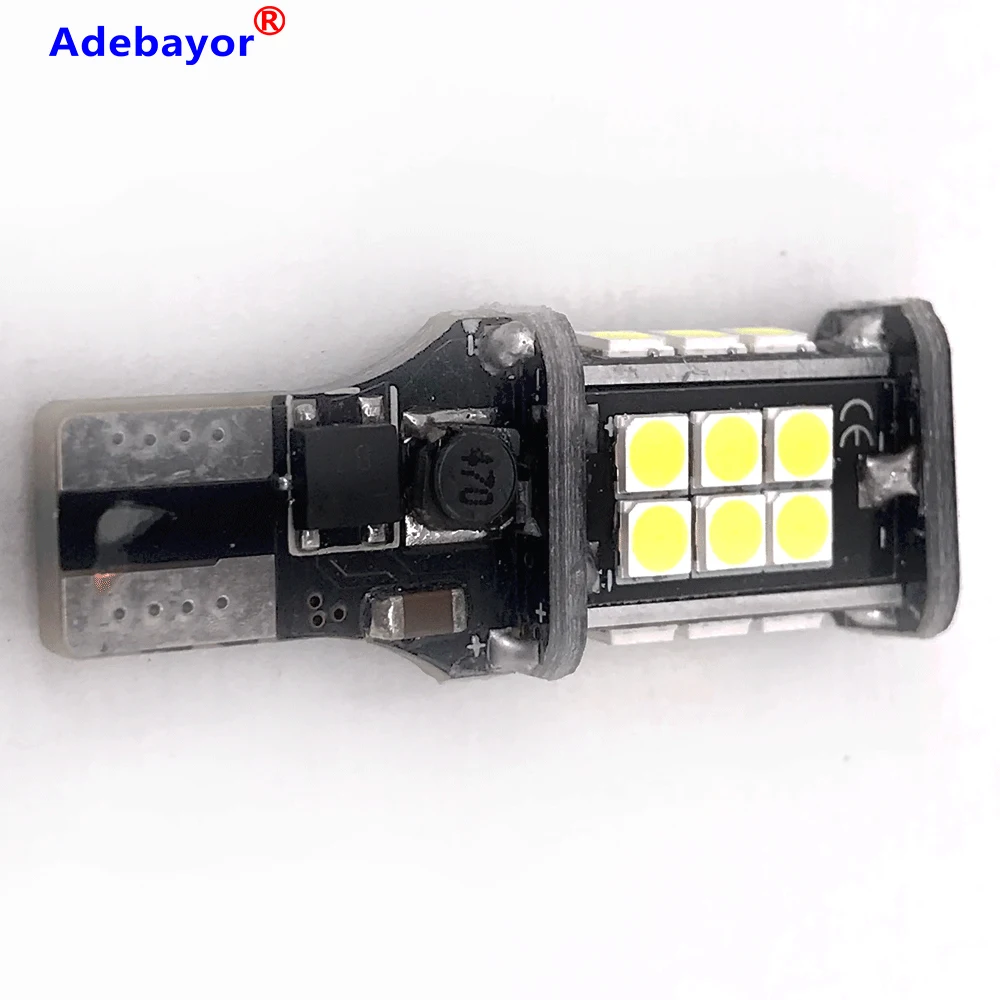 100X T15 t10 24 SMD 3030 LED Bulb Tail cabin lights Canbus No ERROR free Reverse Light Reversing Lighting Back up Lamp 12V 24v | Автомобили