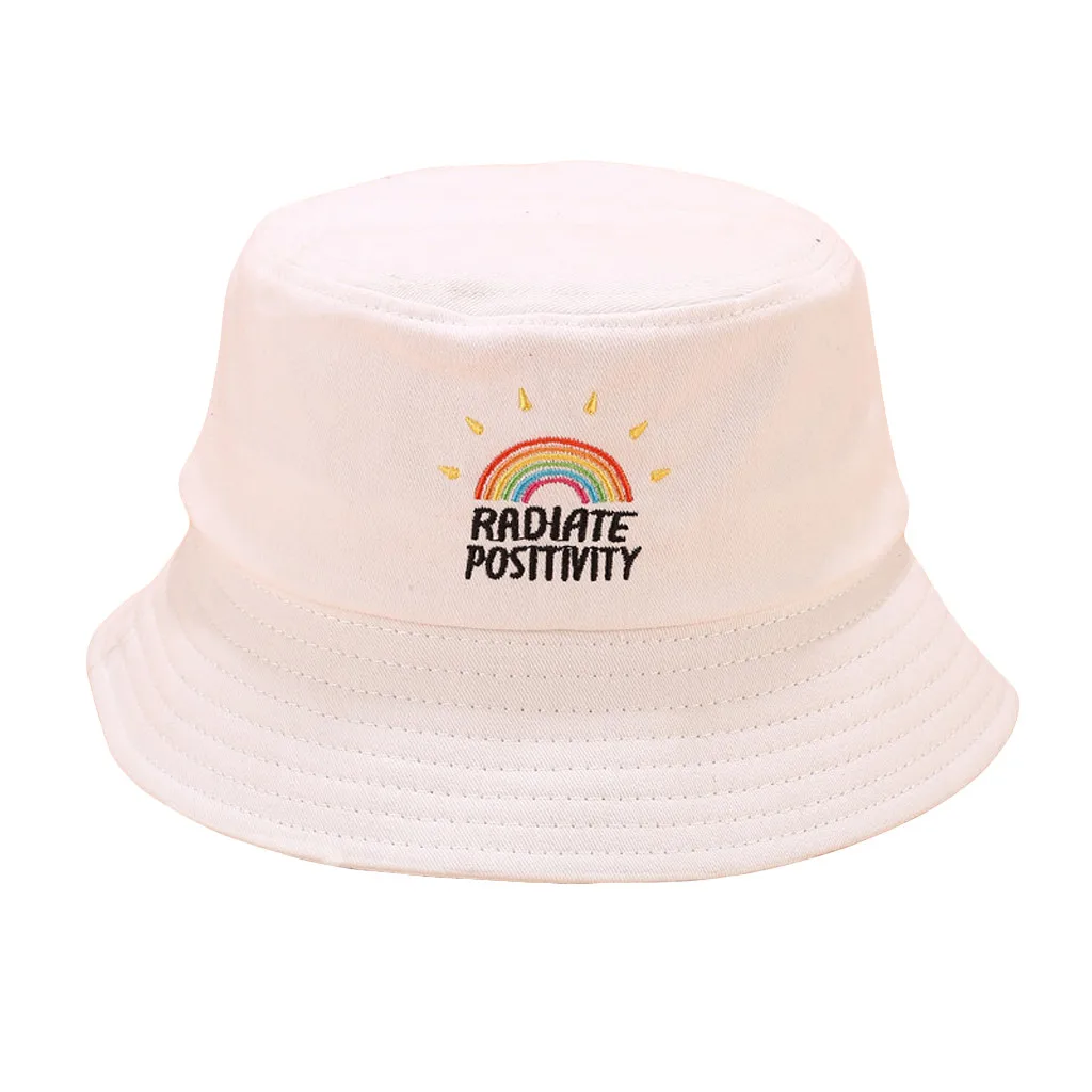 Лидер продаж 2020 летняя Панама модная женская холщовая Складная с радужным