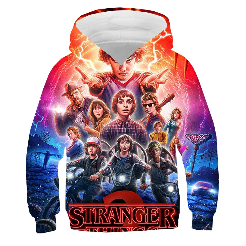 

3D Print Stranger Things Hoodie Children Sweatshirt Women Winter Warm Streetwear Fashion Harajuku Hoodies Adults Pullover Cloth