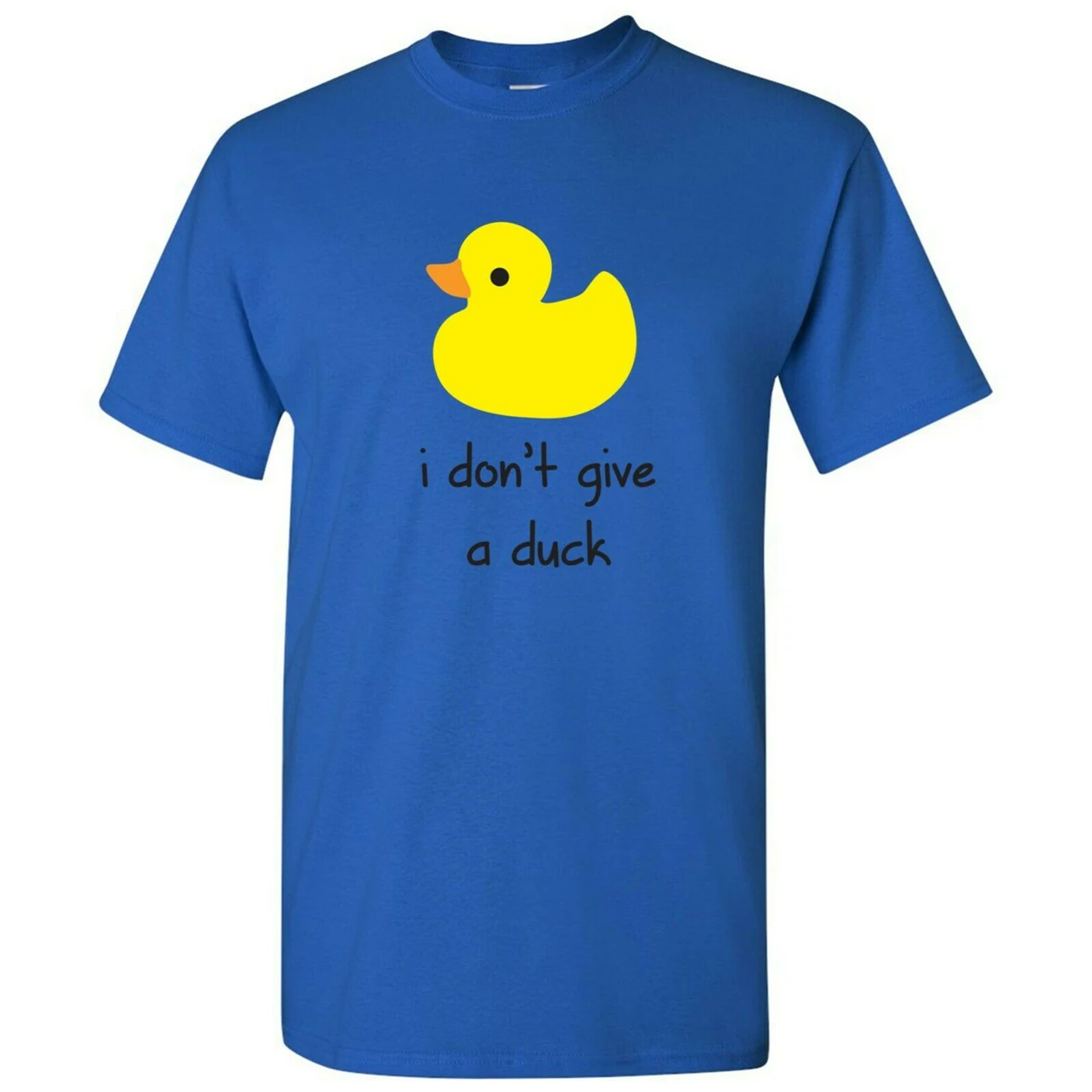 I Don't Give A Duck Joke What Pun Rubber Language Смешные топы футболка с принтом Мужская