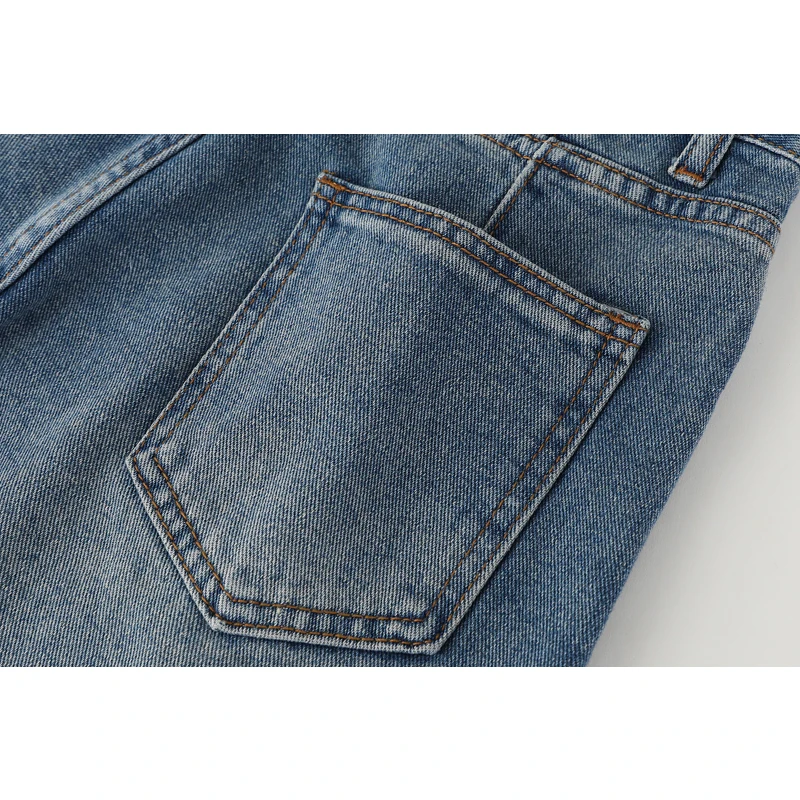 

High Waist Denim Shorts Women's Summer Thin 2021 New 5-Point Jeans Straighted Tube Loose Casual Blue Denim Short Pants Female