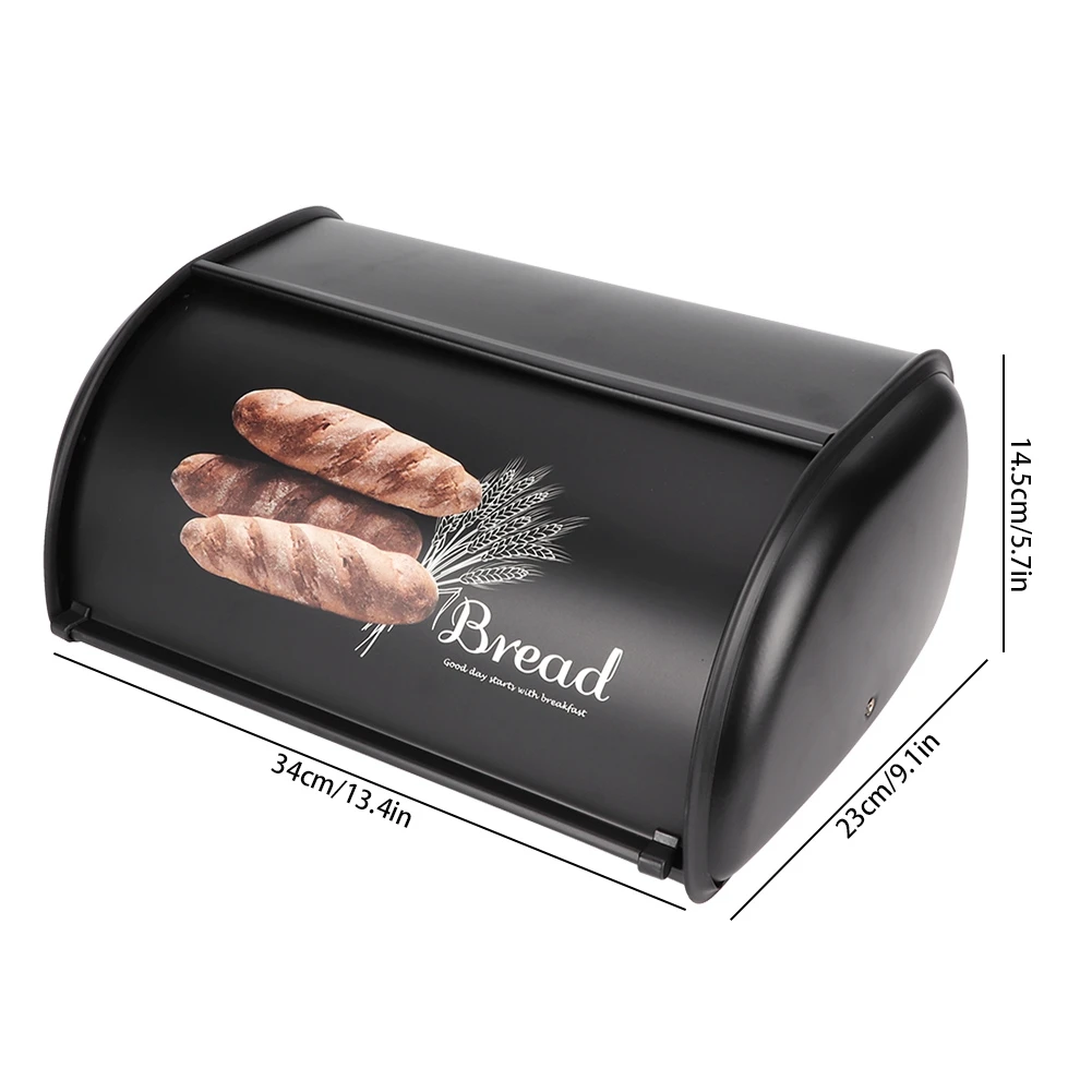 

Large Capacity Stainless Steel Bread Box Holder Bin Container Kitchen Storage Organizer Suitable For Household Kitchen