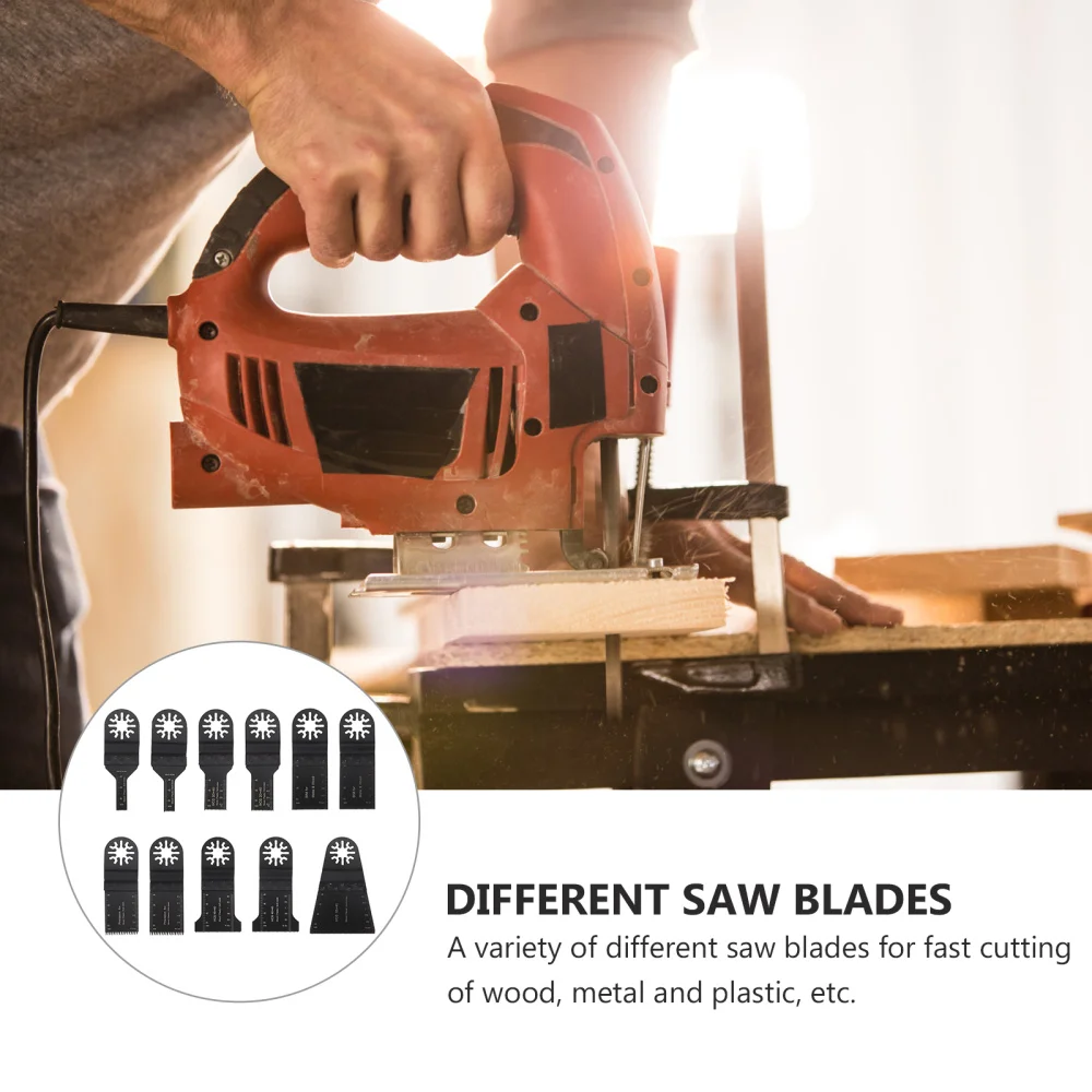 

11pcs Multi-Function Oscillating Tools Trimmer Accessories