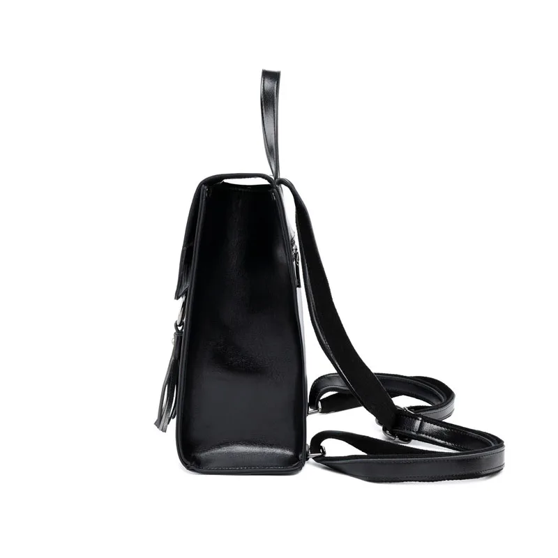 Кожаная сумка на плечо для мам женская Студенческая модный кожаный рюкзак из