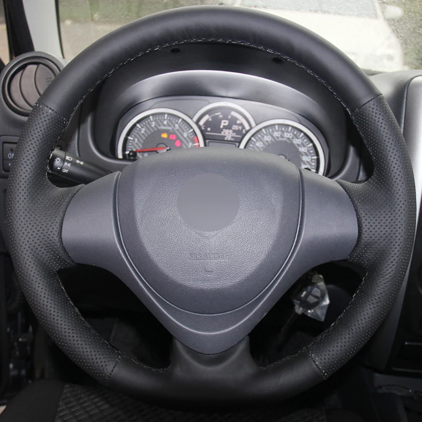 Нескользящая ручная работа из натуральной кожи черного цвета для Suzuki Jimny 2015 чехол