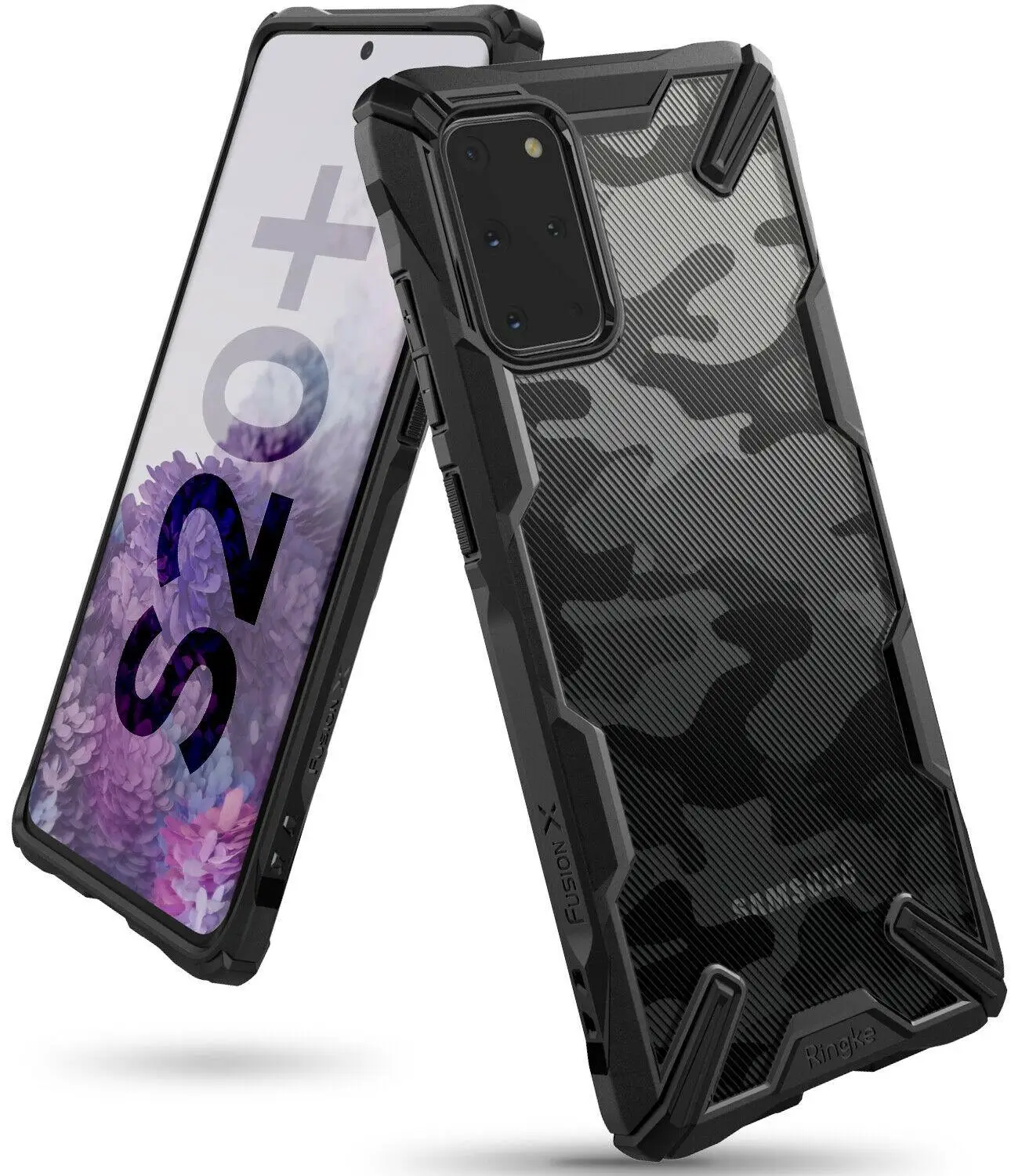 Телефонный чехол Ringke Fusion X для Samsung Galaxy S20 Plus двухслойный сверхпрочный накладка из