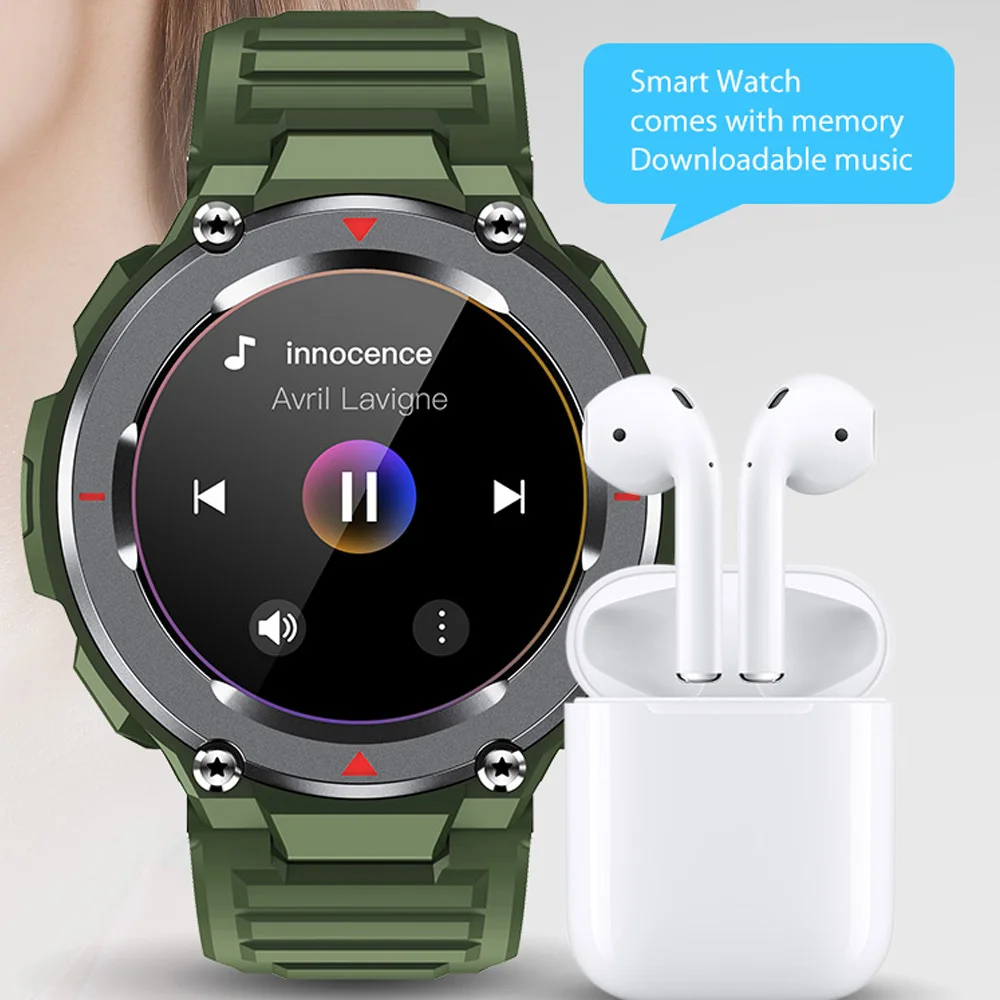 

Новинка, умные часы с функцией Bluetooth для звонков, мужские многорежимные спортивные водонепроницаемые умные часы с монитором сердечного рит...