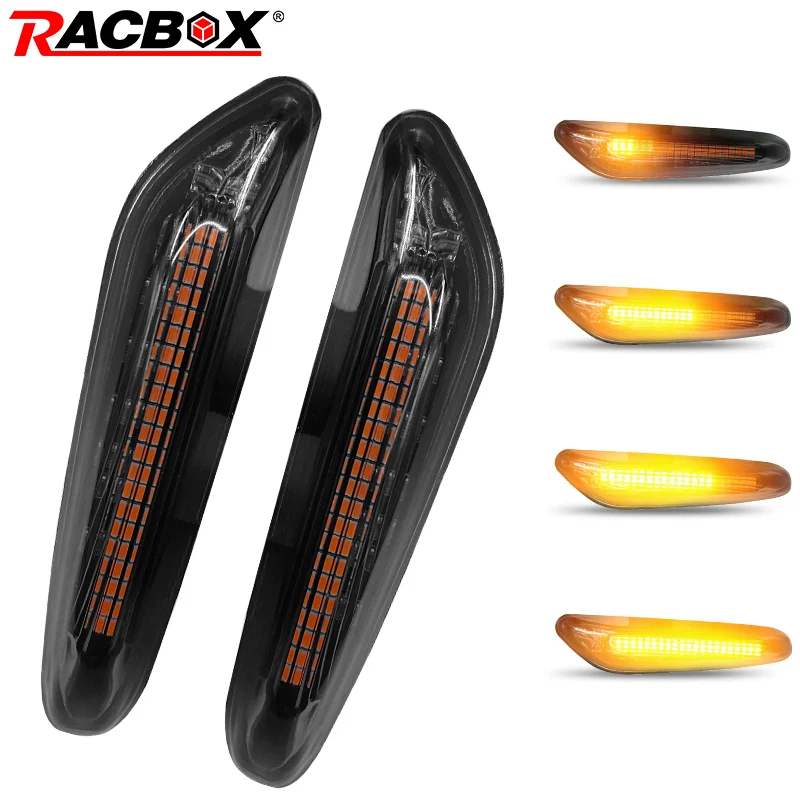 2 шт. светодиодный динамический Боковой габаритный фонарь светильник сигнала