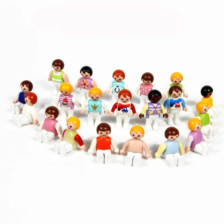 1 шт. оригинальный Плеймобил Детские экшен фигурки Куклы 3 см Fille Enfant PVC Моделя с
