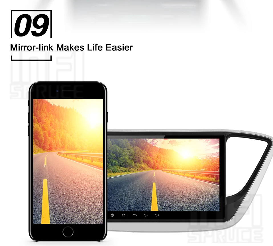 32G PX30 infispruce автомобильный DVD gps для hyundai Verna Solaris " Android 9,0 автомобильный ПК головное устройство 1024*600 Автомобильная Радио Навигация