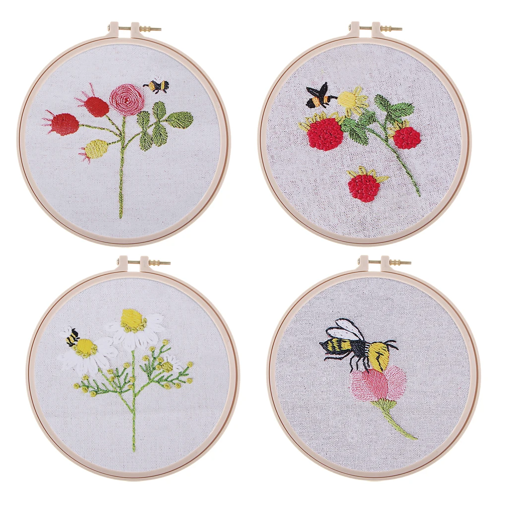 Набор для вышивки с предварительным принтом набор пробоотбора пчелиным цветком