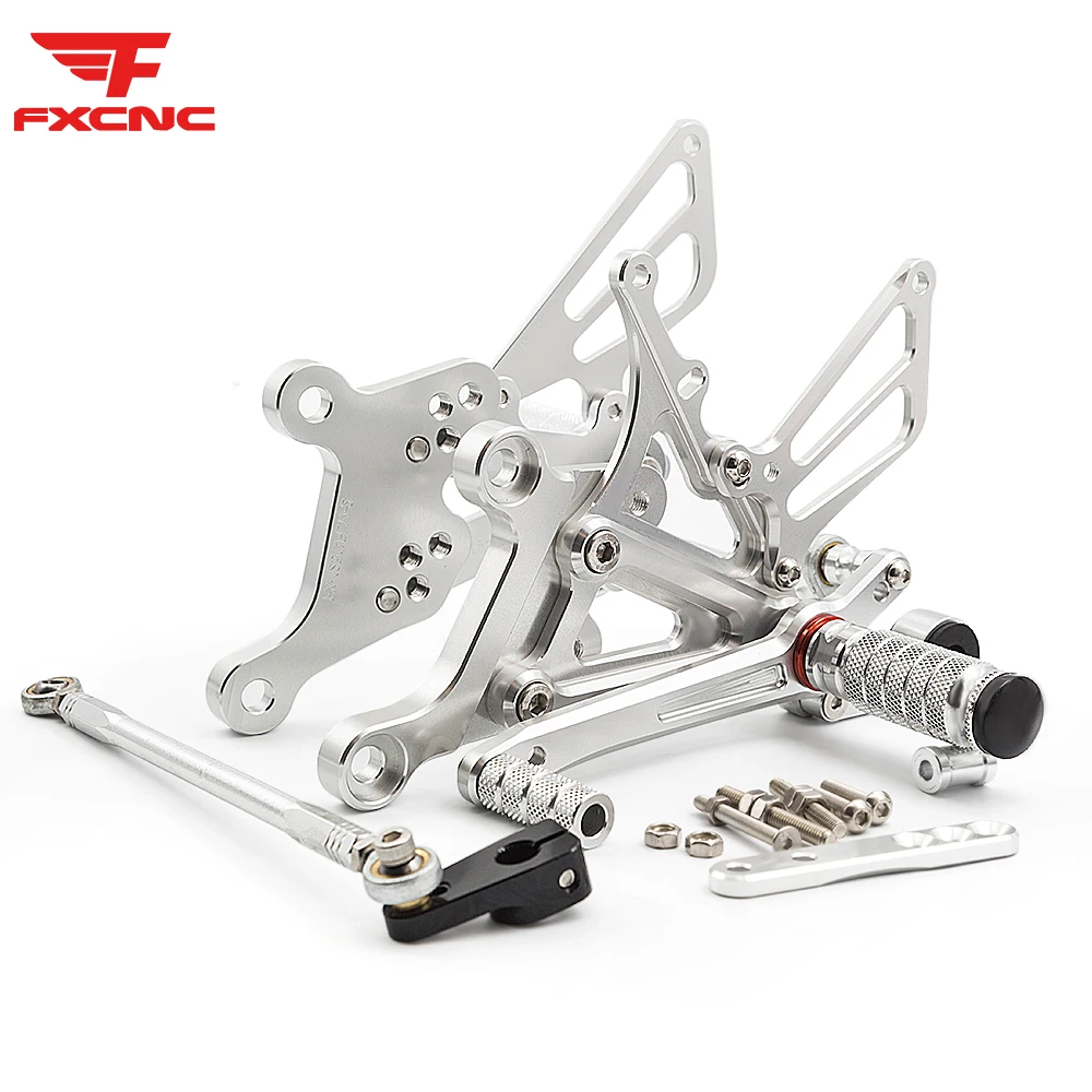 

Adjustable Aluminum Motorcycle Rearsets Rear Footrest For Aprilia RS125 2T RS 125 1996-2010 2009 Motorcycle Foot Pegs Pedal