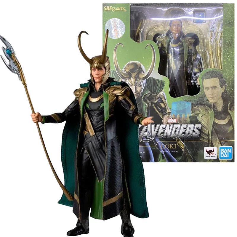 Фигурка BANDAI SHF из аниме Легенды Marvel 15 см Loki Laufeyson ПВХ экшн фигурка Коллекционная