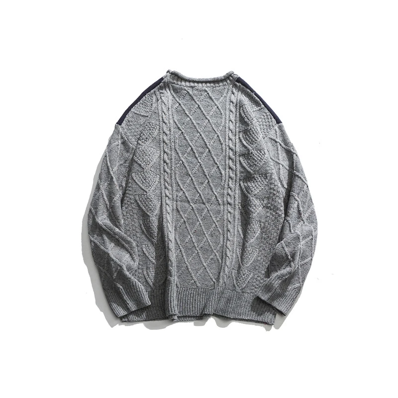 Японский Харадзюку кабель вязать слон Графический свитер для мужчин и женщин