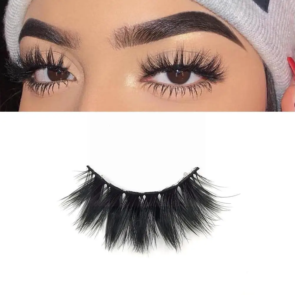 

3D Mink Lashes Natural Eyelashes Dramatic False Eyelashes Extension Soft Eyelash Cils Make Up Wispy Faux Volume Makeup Fake J8I3
