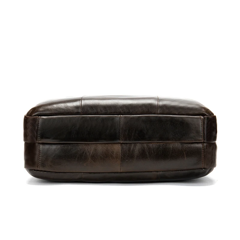 westal mens genuine leather bag office mens briefcase business mens leather bag engraved messenger men handbag for 14laptop free global shipping