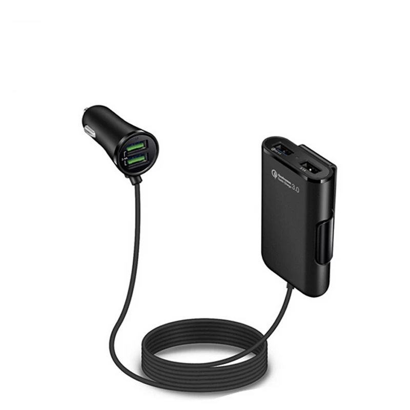 4 Порты и разъёмы USB пассажирское QC3.0 быстрое автомобильное Зарядное устройство