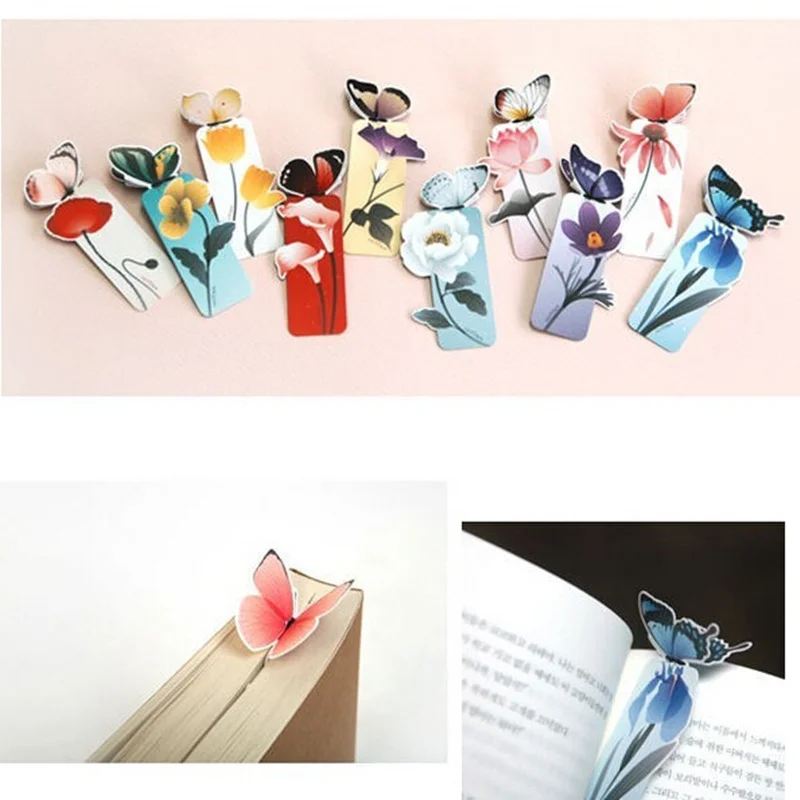 2 шт. 3D Закладка в форме бабочки бумажная для книг креативные декоративные