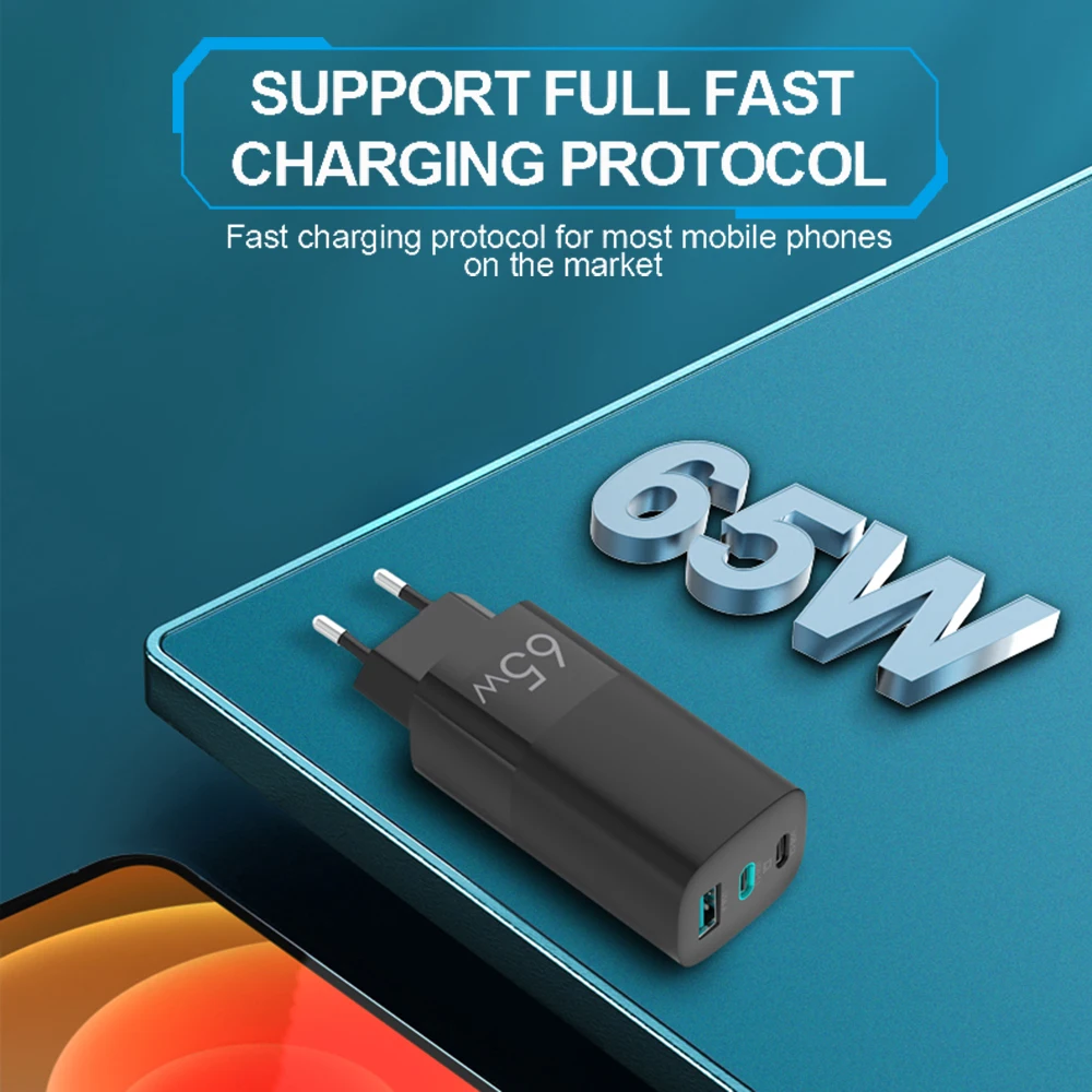 gfordt ган 65w зарядное usb устройство quick