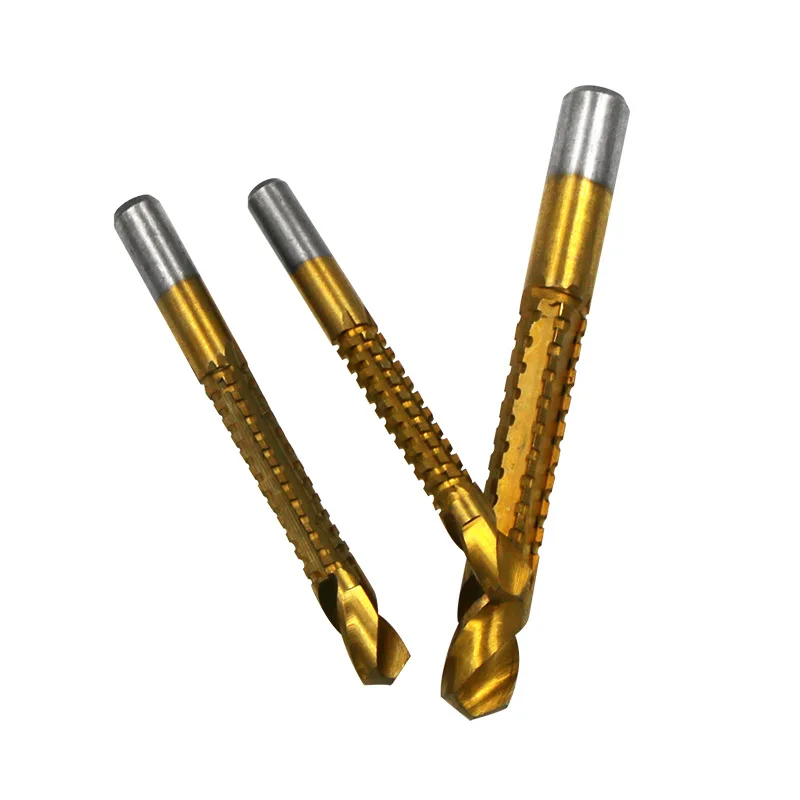 6pcs/lots 3-8mm Titanium Coated HSS Drill Bit Electric Plastic Metal Hole Grooving Saw Carpenter Woodworking Tools | Инструменты