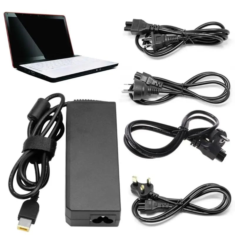 

20V 4.5A 90W Square Needle Laptop AC Adapter Charger Cable for lenovo Hot 27RA