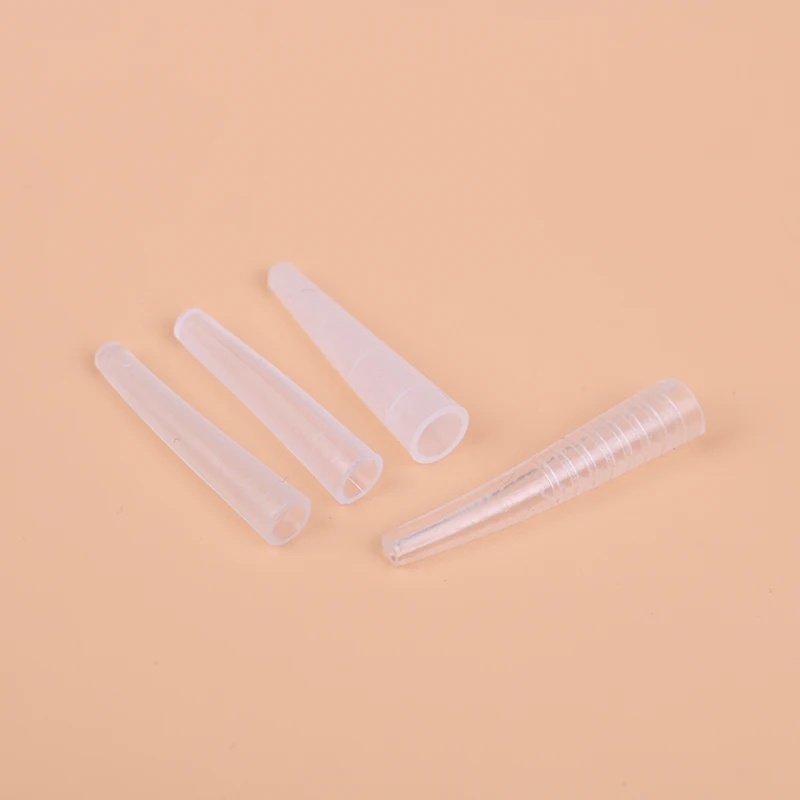 Silicone Covers Tips Tweezers Protect Cases Eyelashes Tools 10Pcs/set Plastic Protective Cover Grafting | Красота и здоровье