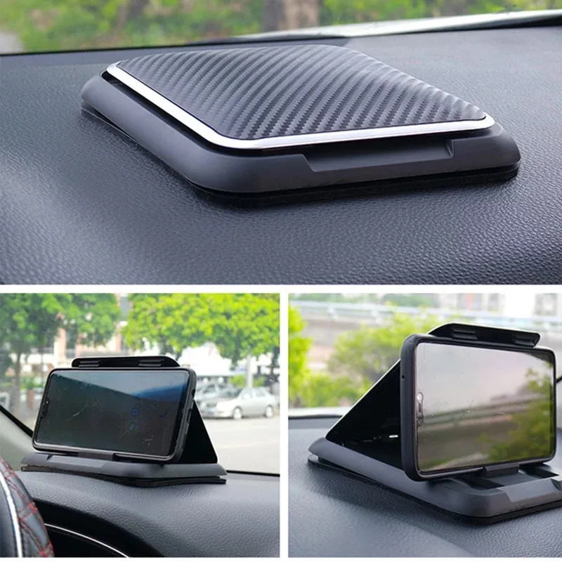 

Universal Dashboard Phone Holder for Car Anti-Slip Silicone Suction Pad Adjustable Smartphone Support Car Phone Holder Mount