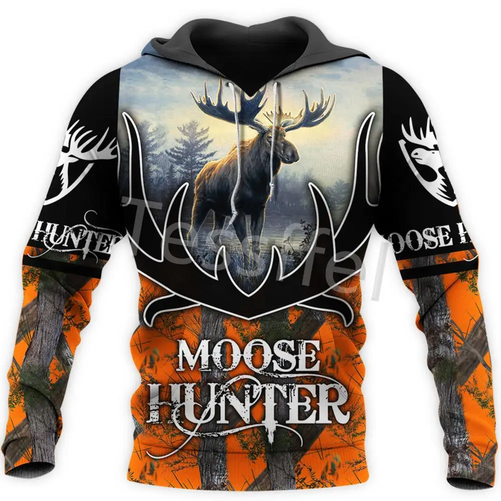 

Tessffel 3D Printed New Moose Hunter Jacket Men/Women Harajuku Hoodie Unisex Casual Streetwear Sweatshirt Pullover Style-9