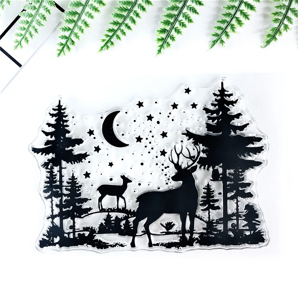 Рождественская прозрачная печать для скрапбукинга/принадлежности рукоделия