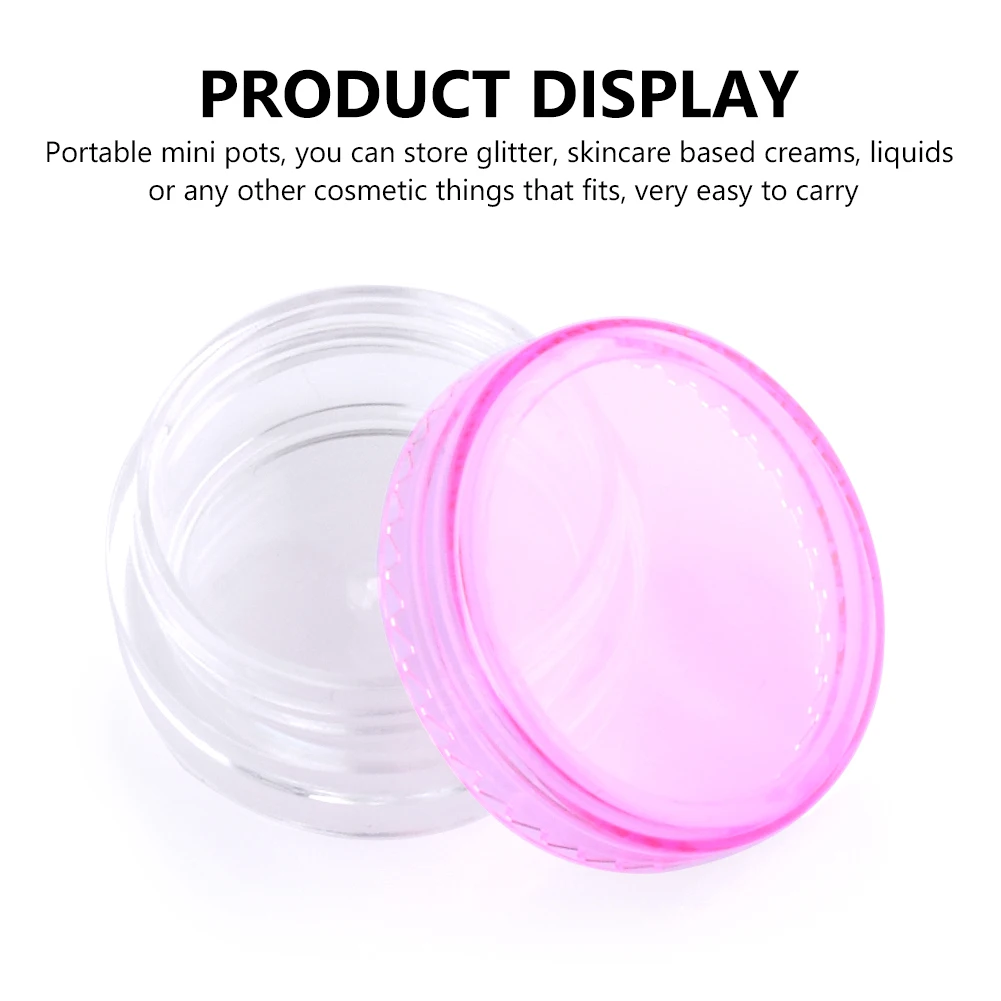 10 шт. 3/5g круглые бутылки многоразового использования прозрачный Пластик