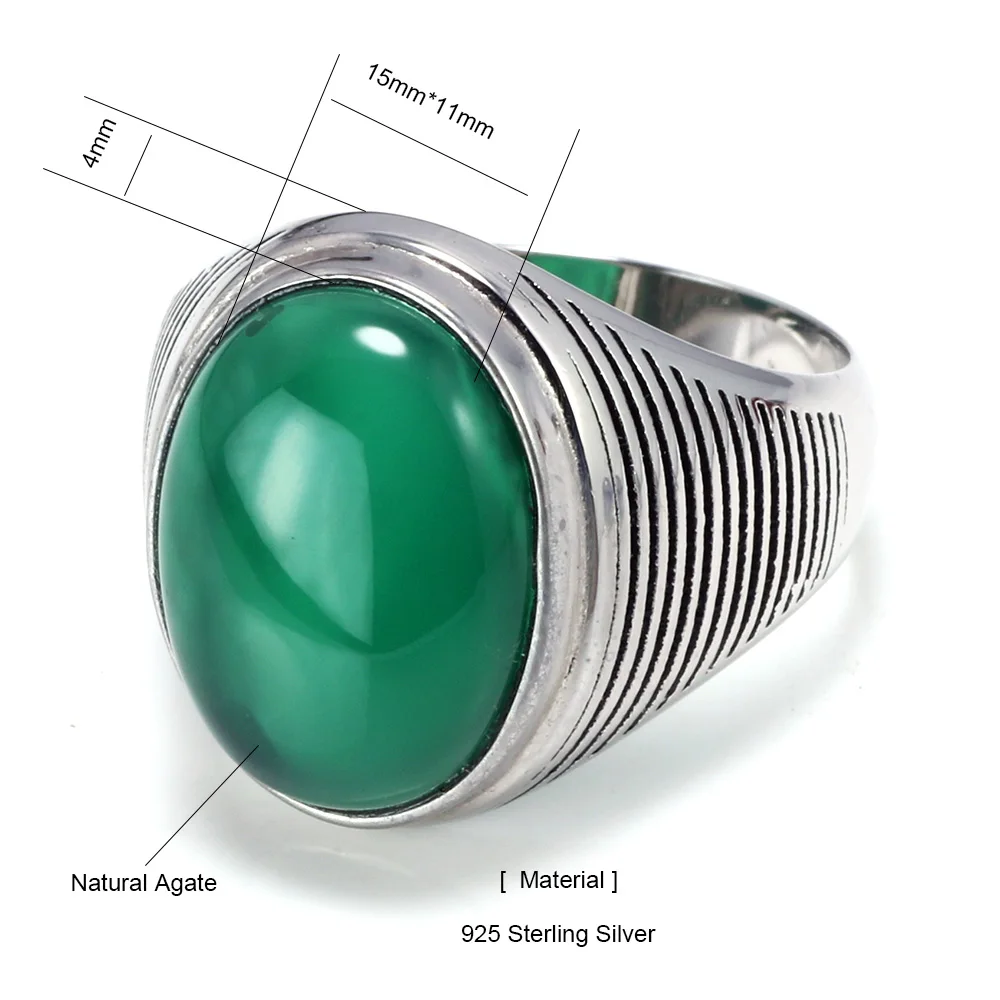Настоящее серебро 925 пробы античные кольца для женщин и мужчин с натуральным