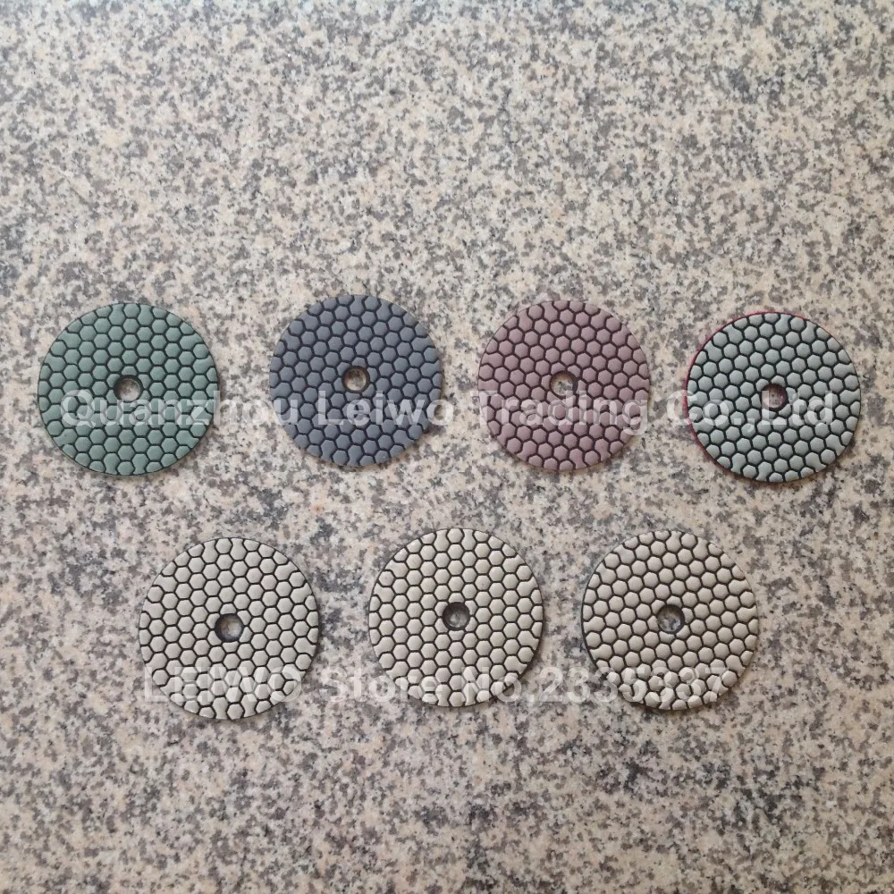 Сухой полировальный коврик 4 дюйма полировка гранита и мрамора алмазный круг