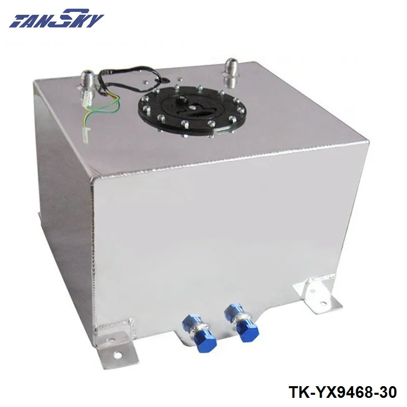 Алюминиевый гоночный топливный бак 8 галлонов 30 л с серебристым