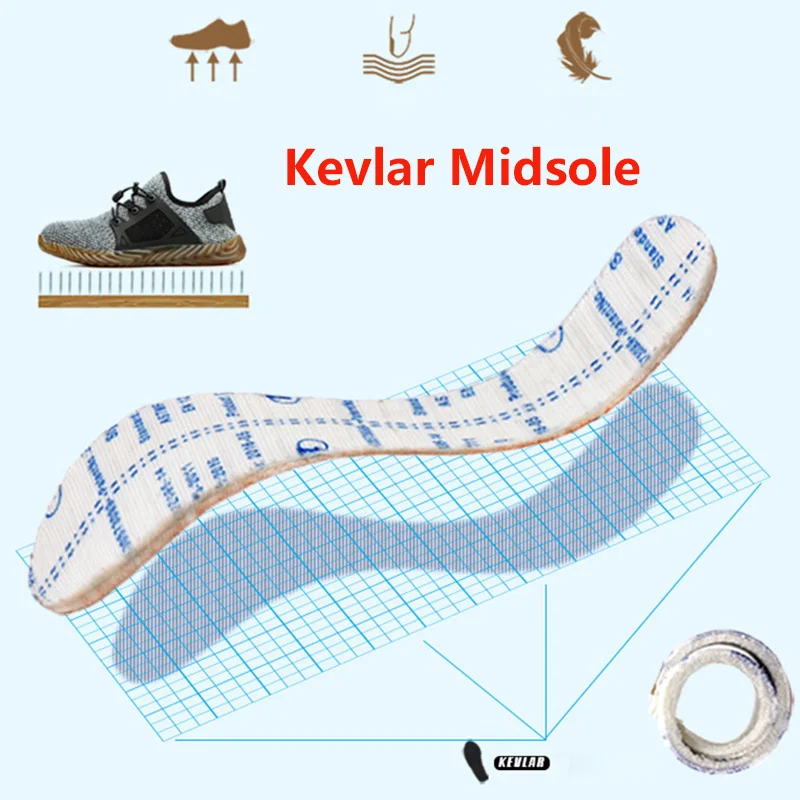 

Drop shipping Indestructible Shoes Men And Women Steel Toe Air Safety Boots Puncture-Proof Work Sneakers Breathable Shoes