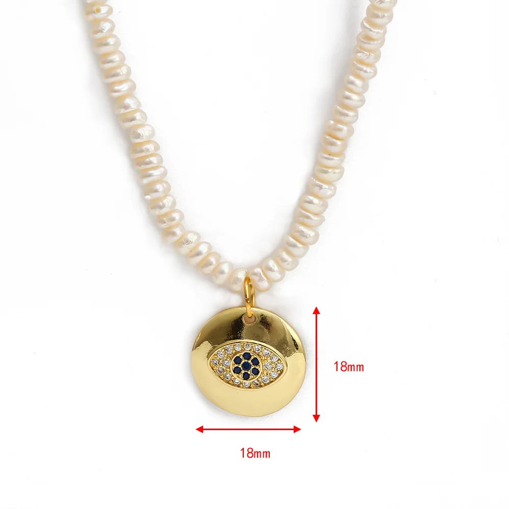 

Lucky Eye Pearl Beads Turkish Evil Eye Necklace Butterfly Tree of Life Pendant Necklace for Women Girls Fashion Jewelry BE210