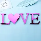 Акриловая наклейка, 3D Самоклеящиеся персонализированные наклейки с именем и буквами для свадьбы, дня рождения, домашний декор