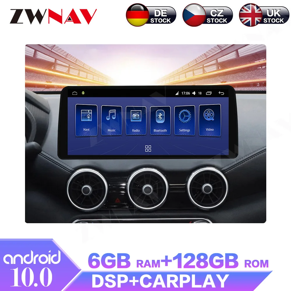 

6+128GB Android 10.0 For Nissan Sylphy 2020 2021 IPS Screen Car Multimedia Radio Stereo GPS Navigation System Player DSP Carplay