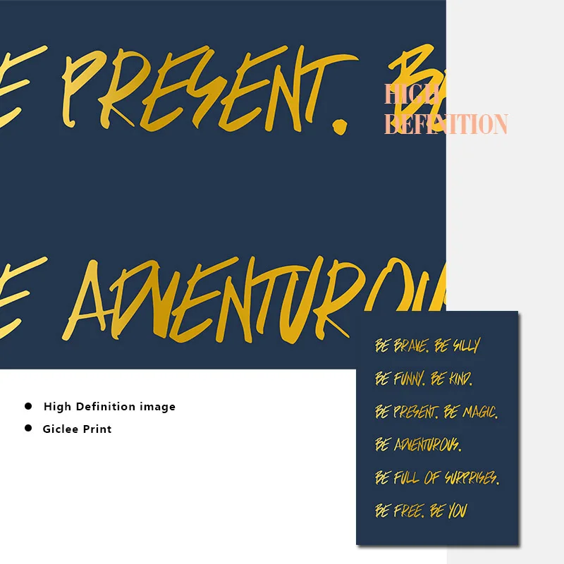 

Motivation Quote Wall Art Canvas Poster Inspirational Print Minimalist Painting Decorative Pictures Nordic Home Decoration