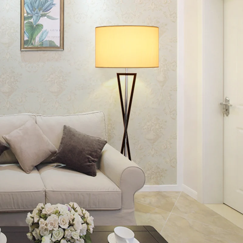 Скандинавская Светодиодная лампа из железной ткани напольный светильник для