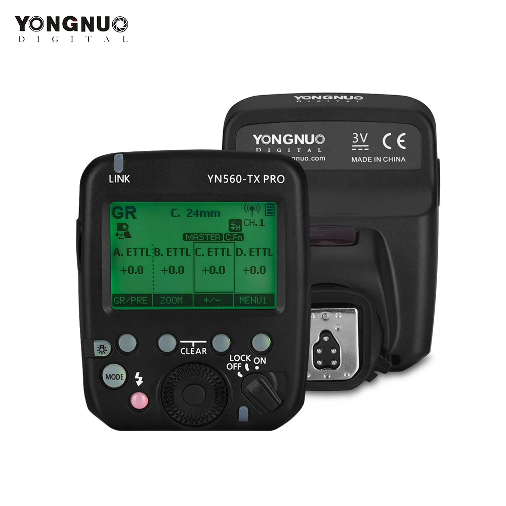 

YONGNUO YN560-TX PRO 2,4G триггер для вспышки Speedlite беспроводной передатчик с ЖК-экраном для камеры Canon DSLR