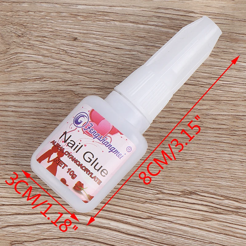 Быстрая Сушка Клей для ногтей накладные ногти блеск акриловые украшения с кистью