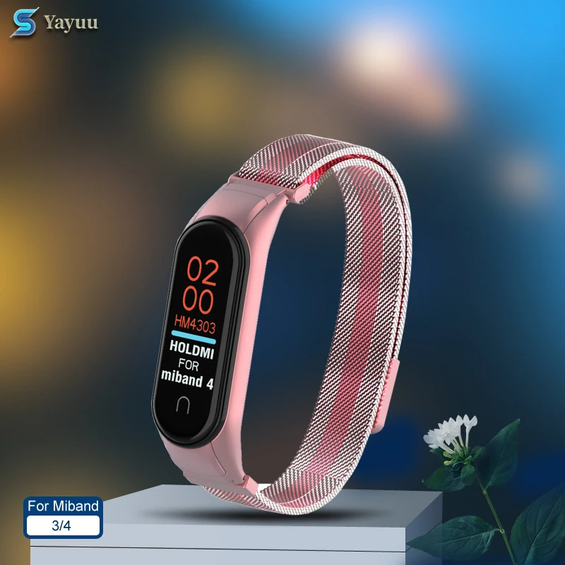 Фото YAYUU ремешок для Mi Band 4 браслет Xiaomi 3/4 металлический из нержавеющей стали 3 ремешки YAYUU ремешок для Mi Band 4 браслет Xiaomi 3/4 металлический из нержавеющей стали 3 ремешки