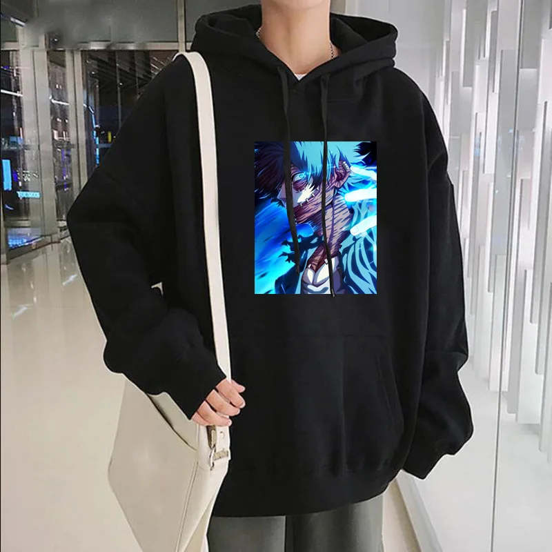 

New Anime My Hero Academy Todoroki Dabi Hoodie Men/Women Casual Student Sweatshirt Streetwear Harajuku Unisex Pullover Tee Tops