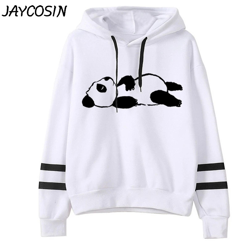 Толстовка JAYCOSIN женская с принтом панды свитшот длинным рукавом повседневный