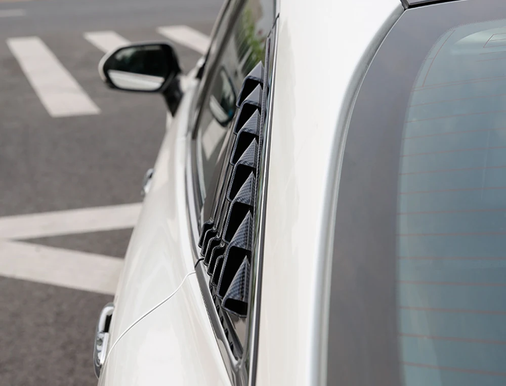 

For Toyota Avalon 2019 2020 Accessories ABS Rear Window Louvers Shutters Blinds Cover Trim 2pcs Car Styling