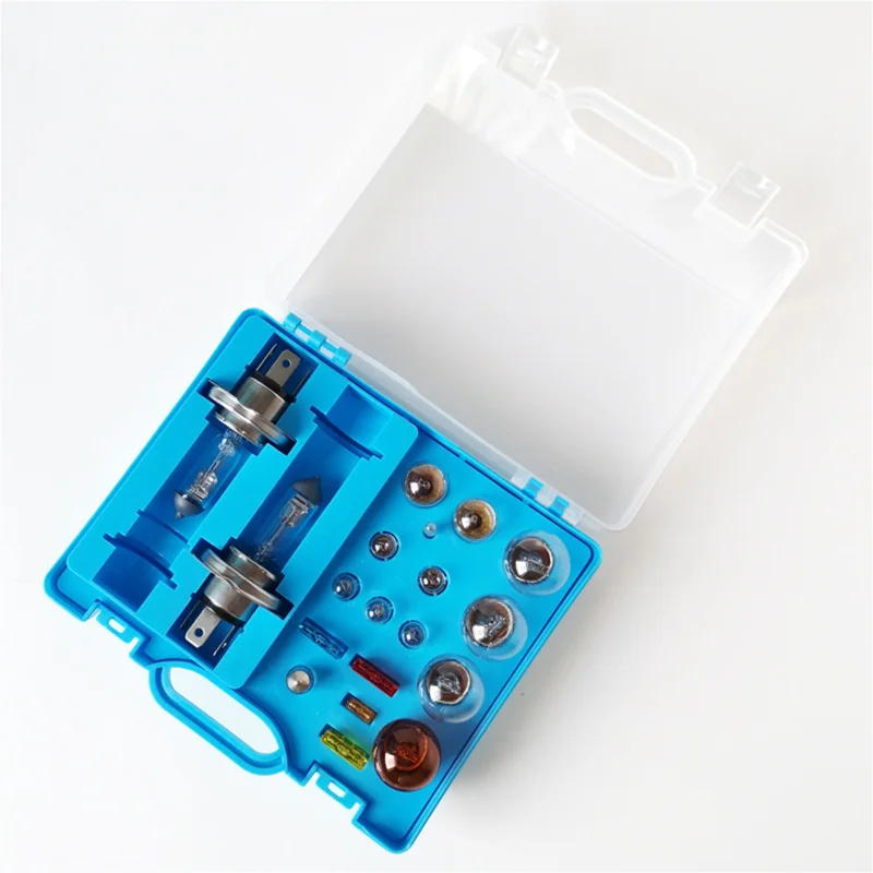 

Portable Car Emergency Kit Halogen Bulb H4 H7 H1 12V 60/55W P43T 1157 P21S25 ATC FUSE T10 W5W BAY15D R5W Multi-model Lamp