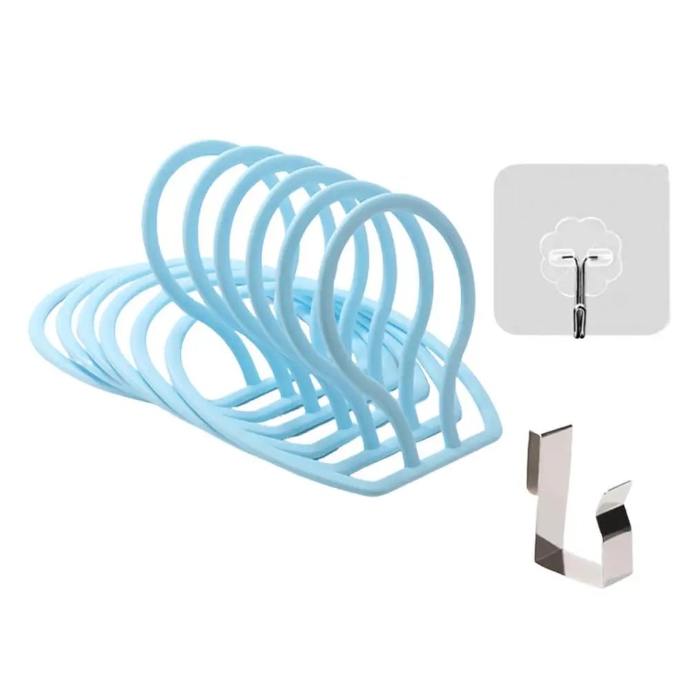 

Вешалка для шляпы с 6 кольцами, держатель для кепки, органайзер включает дверные Крючки и липкие крючки, дверная настенная вешалка для одежд...