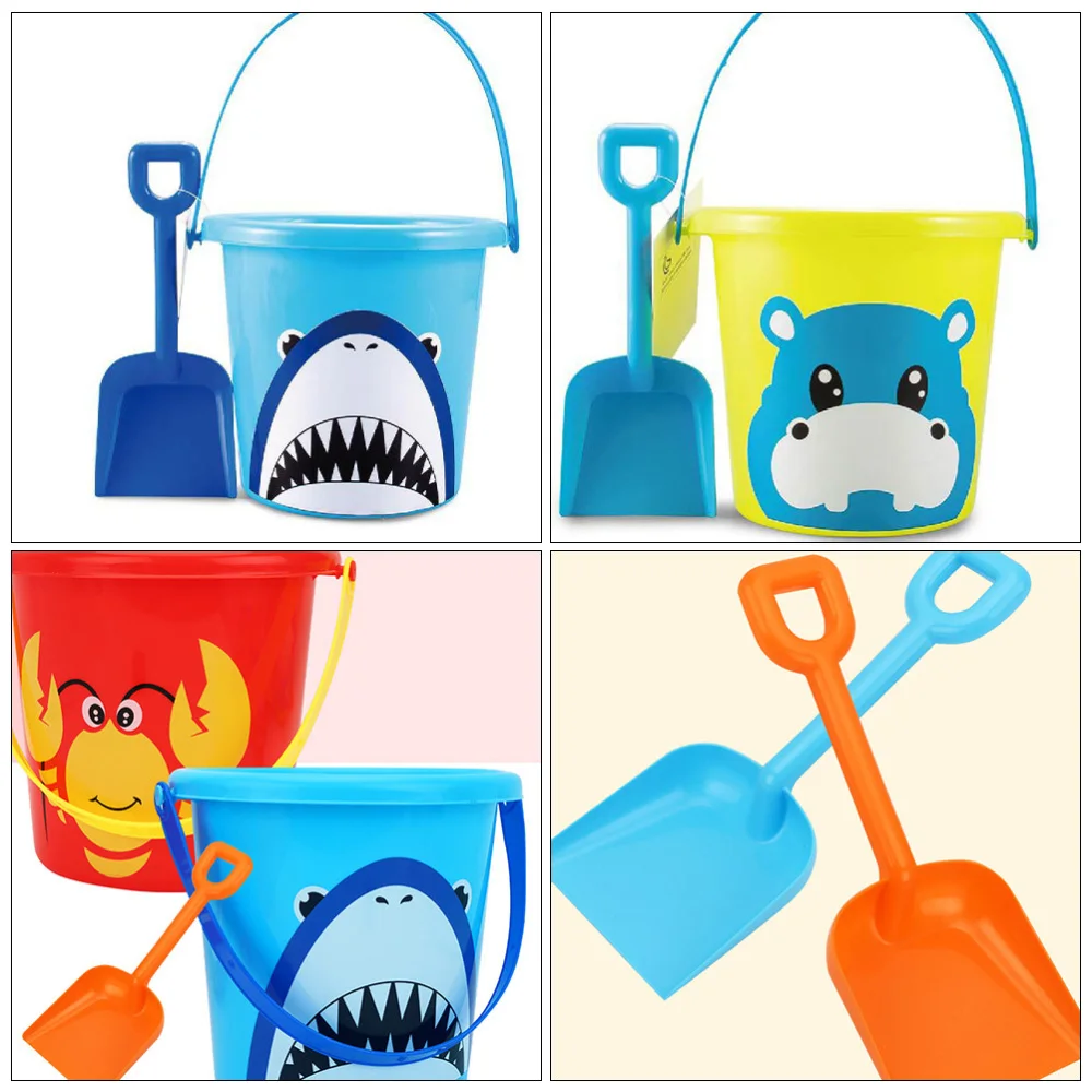 

3 Sets Sand Bucket and Spade Toys Interesting Sand Beach Bucket for Kids