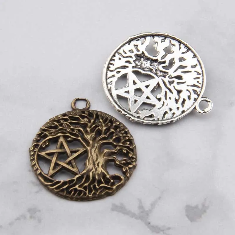 Винтажные Ювелирные изделия 50 шт./лот кулон в виде пятиконечной звезды Викинга