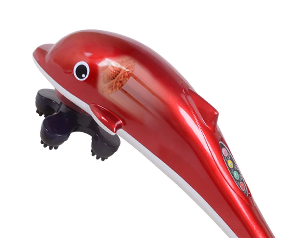 Фото Electric Dolphin Massager Neck Back Massage Hammer Vibration Infrared Stick Roller Cervical Body Красота и здоровье Electric Dolphin Massager Neck Back Massage Hammer Vibration Infrared Stick Roller Cervical Body Красота и здоровье
